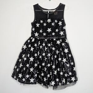 Harajuku Mini for Target black white sequin star sleeveless dress 4/5
